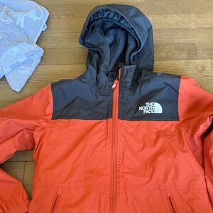 The North Face Bold Red and Black Hooded Jacket